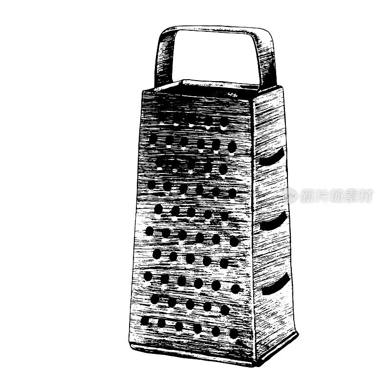 Grater kitchen and cooking illustration